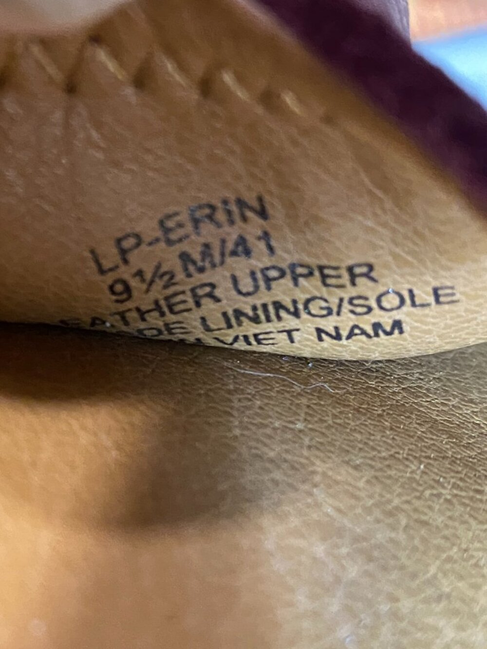 Lk New Lucky Brand ERIN Ballet Flats -Burgundy Suede~9 1/2 - Picture 9 of 9